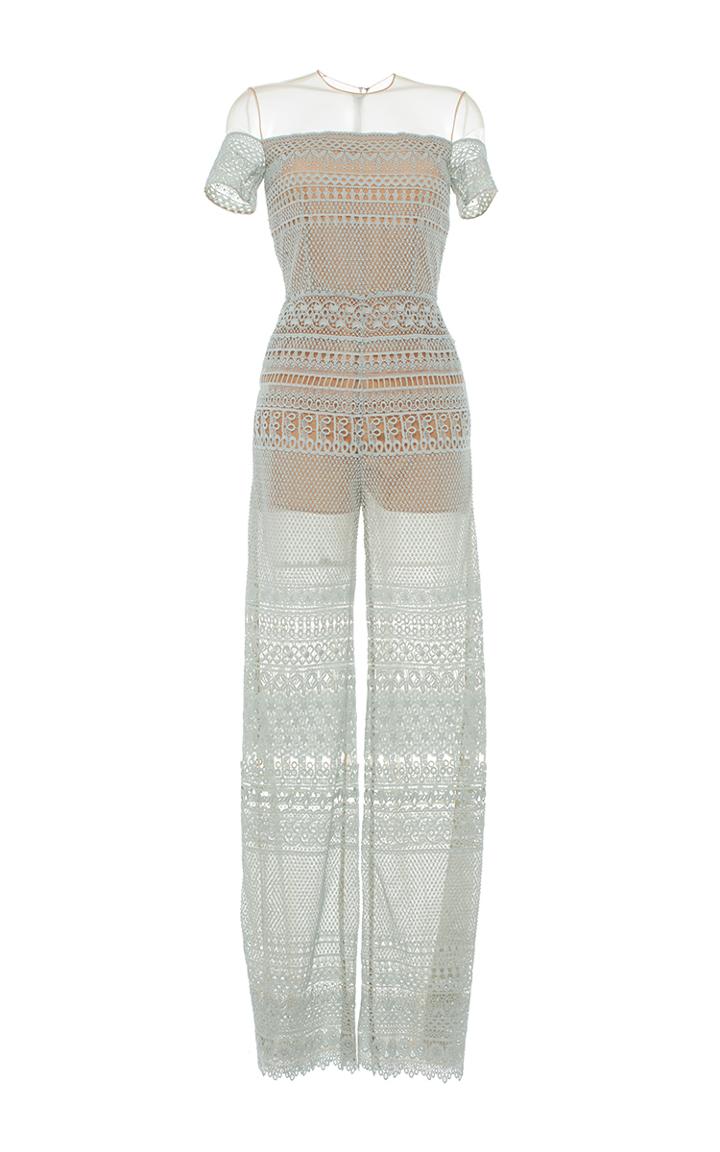 Zuhair Murad Straight Leg Macram Jumpsuit