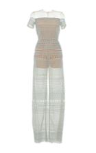Zuhair Murad Straight Leg Macram Jumpsuit
