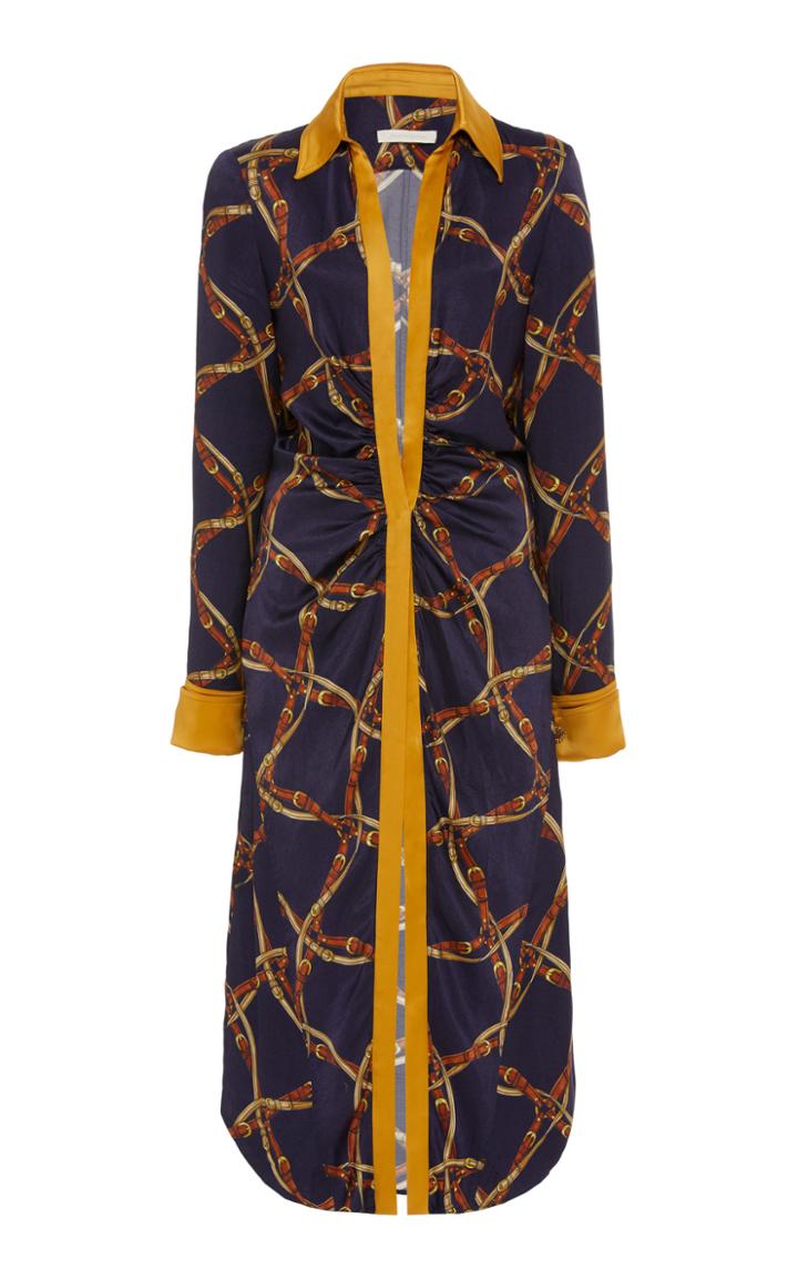 Jonathan Simkhai Saddle Print Shirt Dress