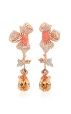 Anabela Chan 18k Rose Gold Orchid Citrine And Diamond Earrings
