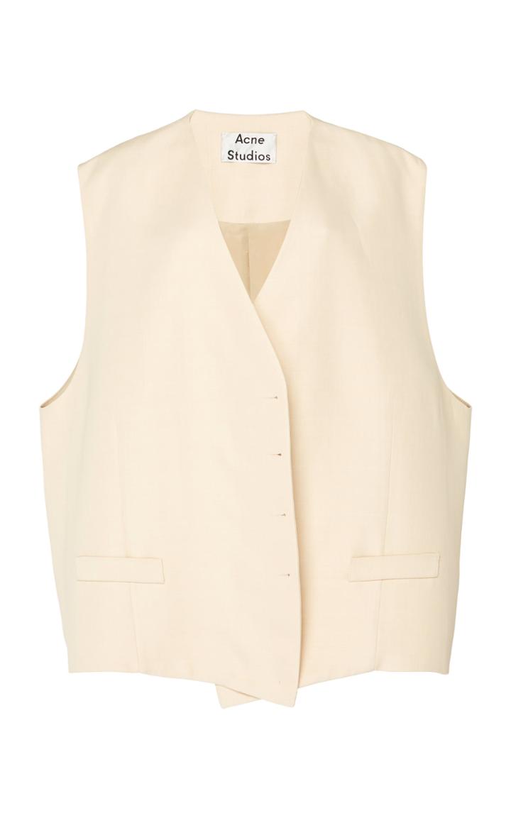 Acne Studios Jacklin Oversized Crepe Vest