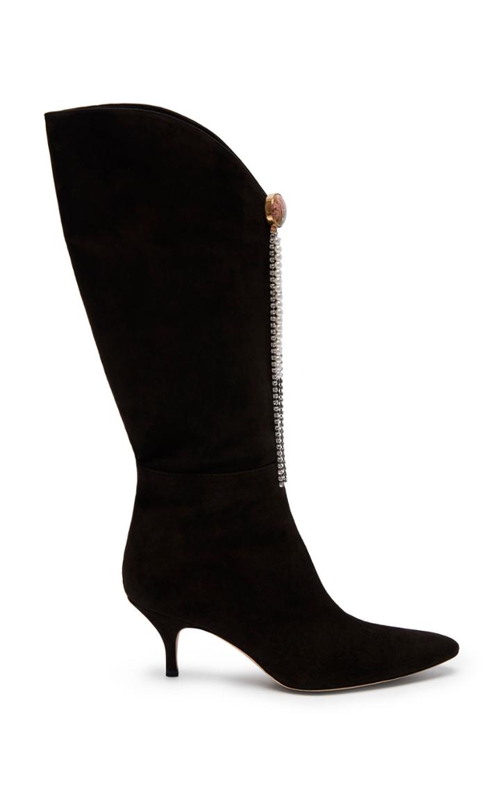 Magda Butrym Czech Suede Embellished Boots