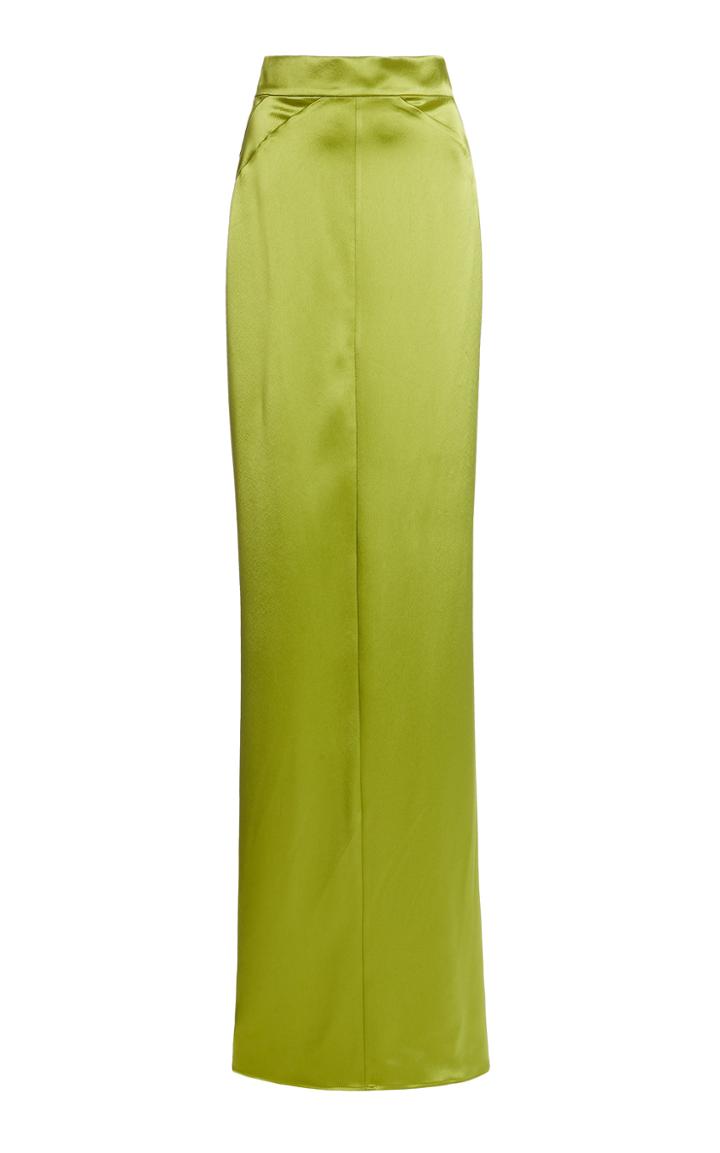 Moda Operandi Unttld Agnes Draped Satin Maxi Skirt