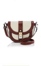 Proenza Schouler Ps11 Small Canvas And Leather Saddle Bag