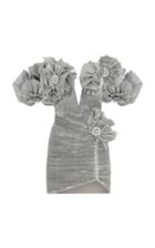 Moda Operandi Raisa Vanessa Embellished Pliss Mini Dress