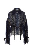 Jonathan Simkhai Grommet Lariat Lace Jacket