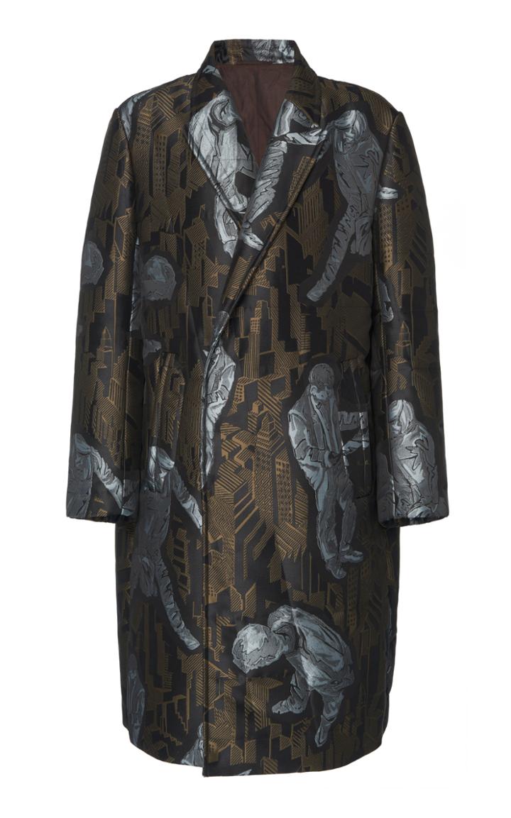 Ermenegildo Zegna Couture Xxx Poly Printed Topcoat