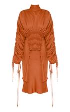Moda Operandi Lado Bokuchava Ruched Crepe De Chine Dress Size: S