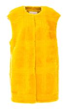 Genny Yellow Fur Vest