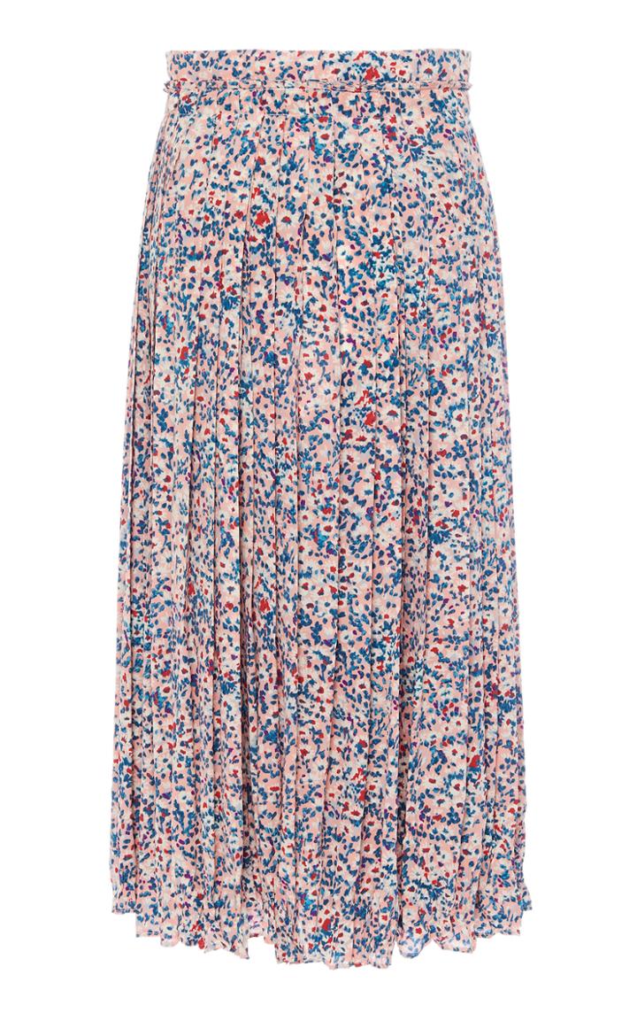 Moda Operandi N21 Floral-print Pleated High-rise Skirt Size: 38