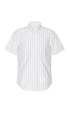 Thom Browne Short Sleeve Stripe Oxford