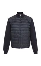 Ralph Lauren Paneled Quilted-shell And Stretch-wool Jacket