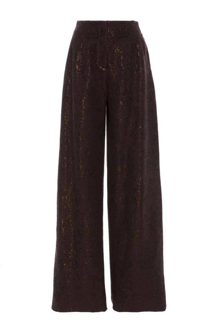 Anna Sui Aubergine Jacquard Pant
