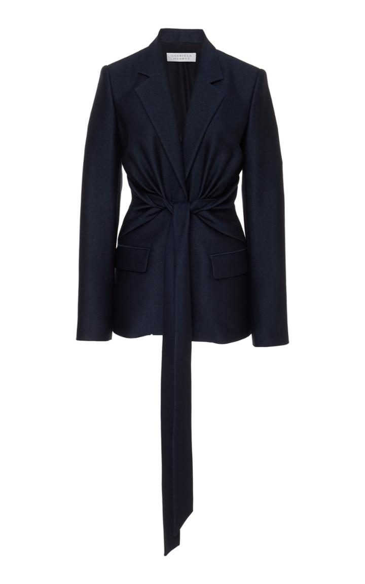 Gabriela Hearst Grant Knotted Wool Silk Blazer