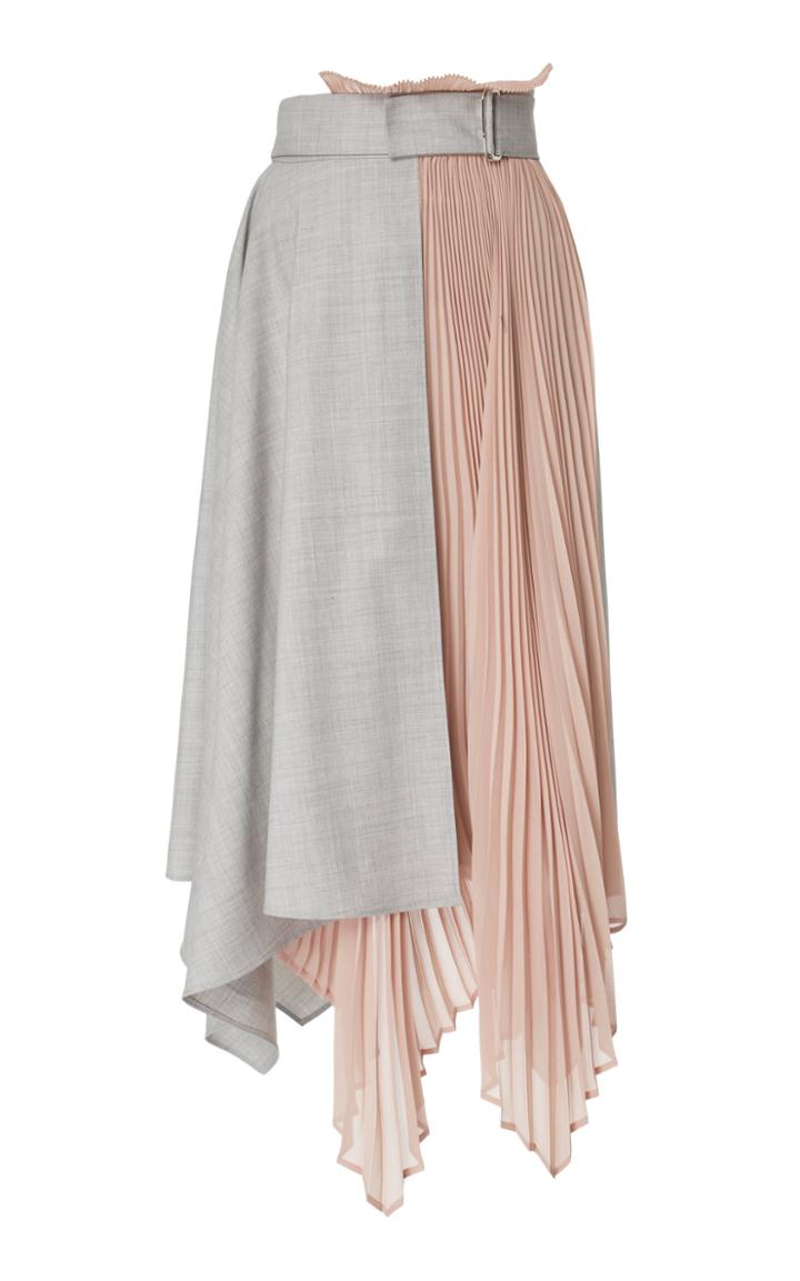 Adeam Pleated Wrap Skirt
