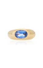Moda Operandi Stephanie Windsor 18k Yellow Gold Vintage French Ceylon Sapphire Ring