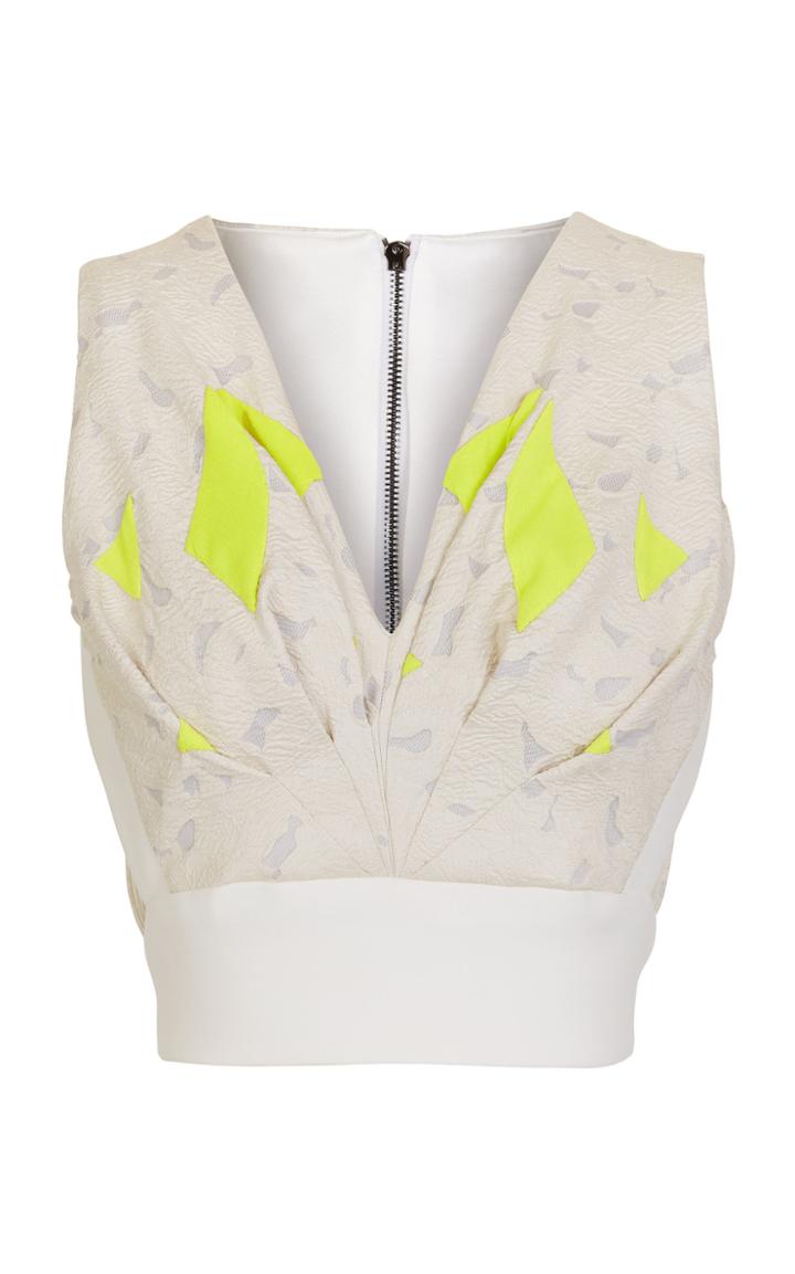 Maticevski Orpheus Printed Cropped Top