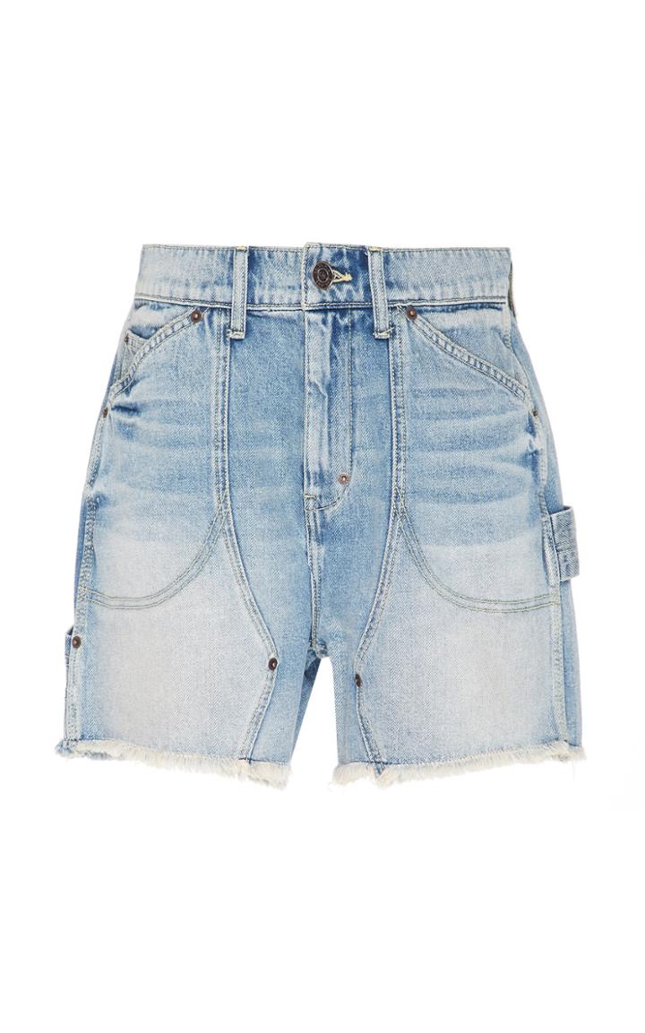 Current/elliott Goldmine Low-rise Denim Shorts