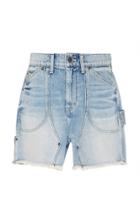 Current/elliott Goldmine Low-rise Denim Shorts