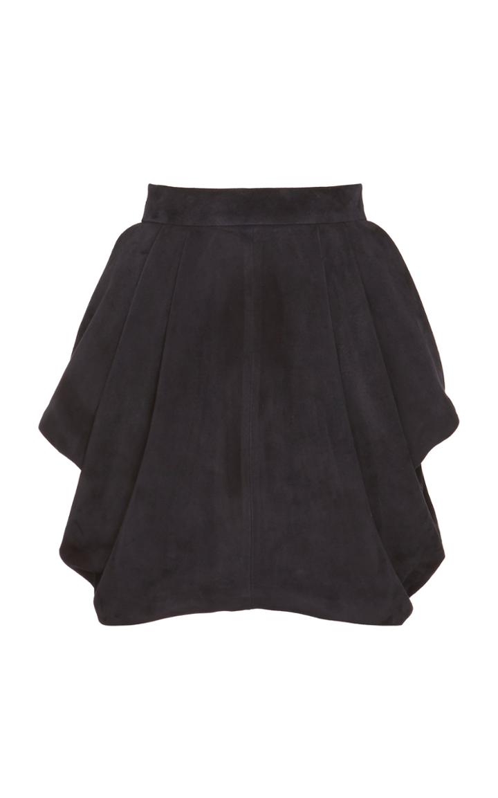 Alexandre Vauthier Draped Suede Mini Skirt