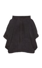 Alexandre Vauthier Draped Suede Mini Skirt