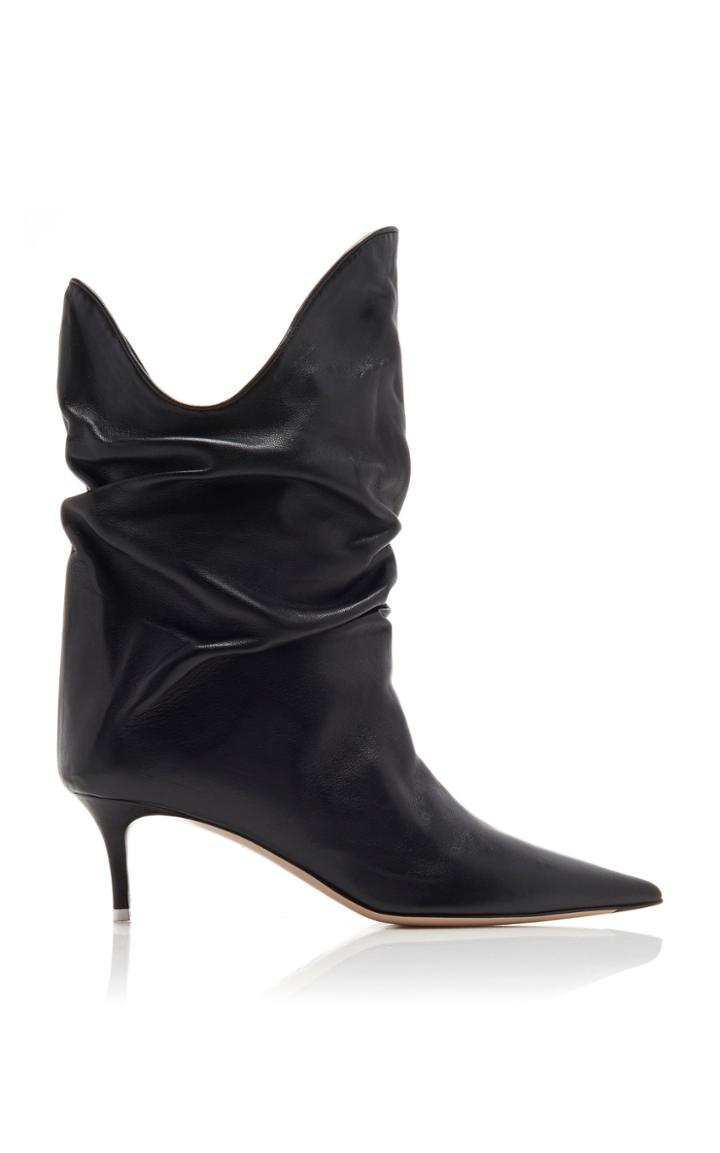 Moda Operandi Attico Leather Tate Boots Size: 35.5