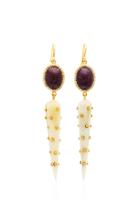 Ashley Pittman Riley Earring Light Horn