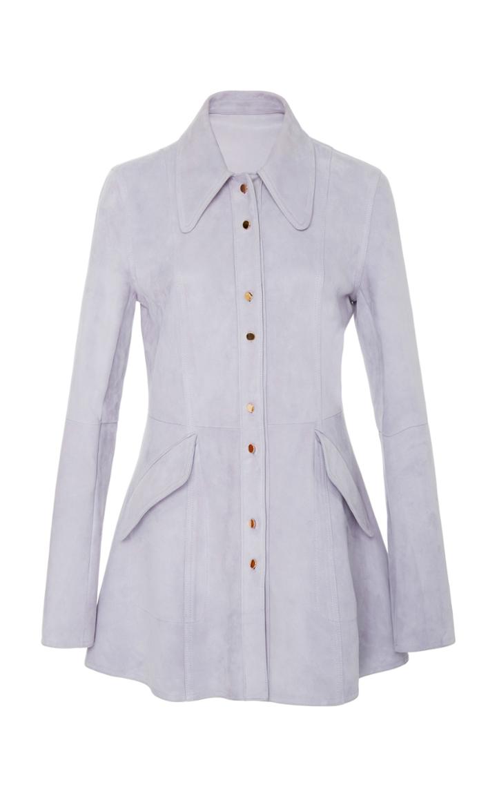 Diane Von Furstenberg Tailored Suede Jacket