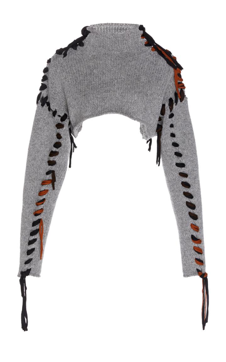 Acne Studios Kacee Lace-up Wool Jumper