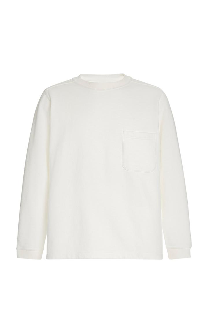 Blue Blue Japan Slub Cotton Side-slit Pullover Shirt