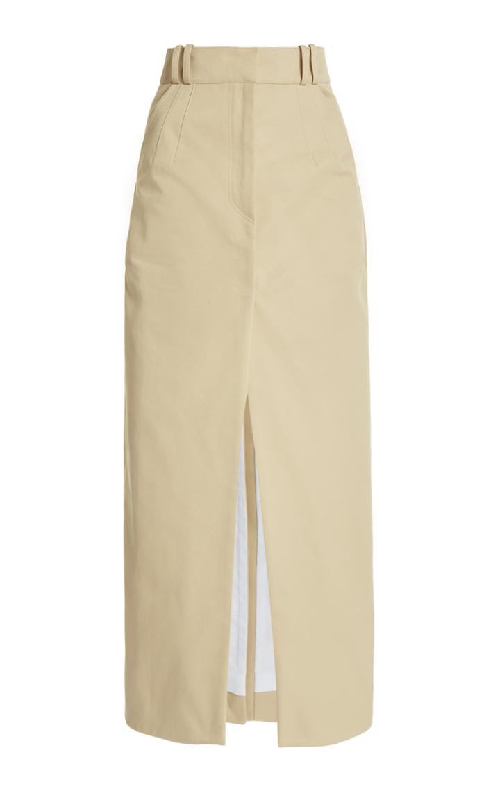 Moda Operandi Paco Rabanne Cesar Gabardine Midi Skirt