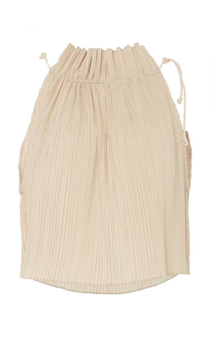 Shaina Mote Victoria Drawstring Pliss Top
