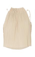 Shaina Mote Victoria Drawstring Pliss Top