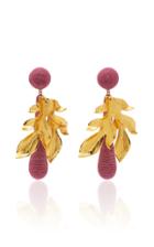 Rebecca De Ravenel Violetta Gold-plated Drop Earrings