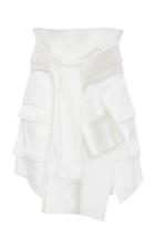 Balmain Knot-detail Crepe Skirt