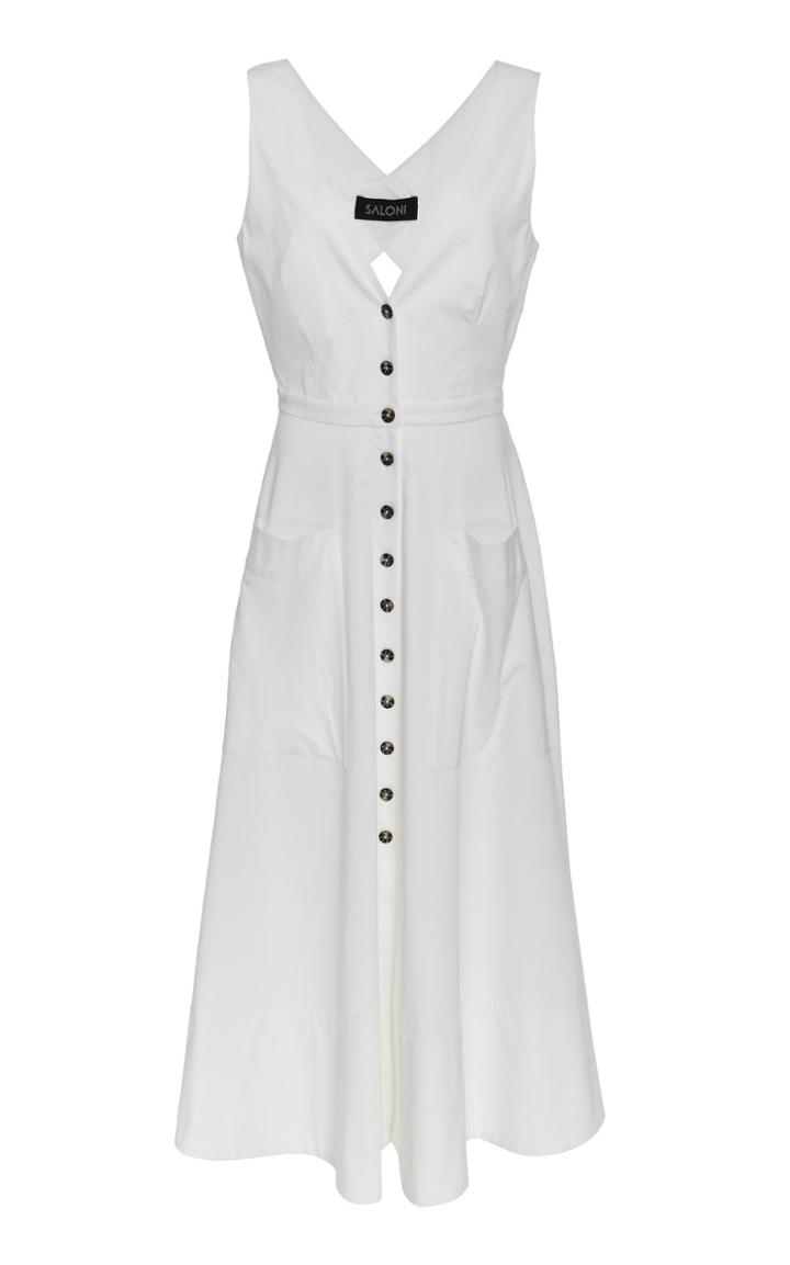 Saloni Zoey Cotton Cutout Dress