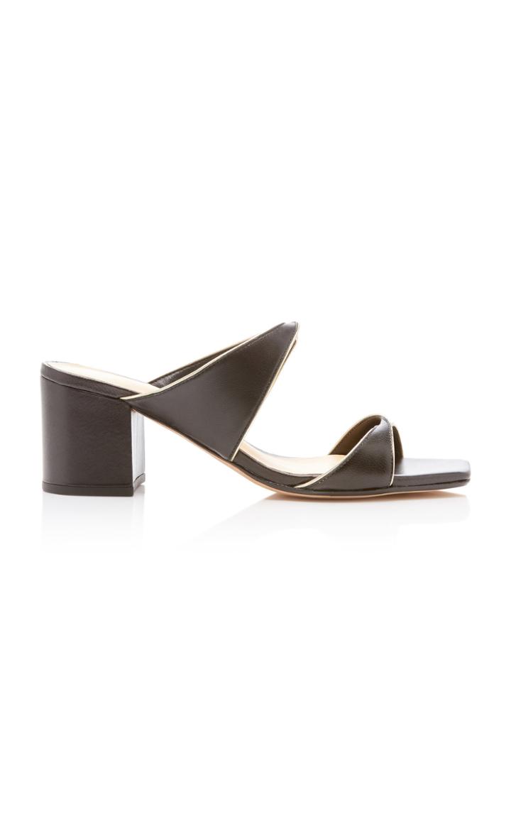 Alexandre Birman Miki Two-tone Leather Sandals Size: 35