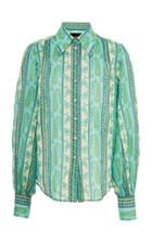 Moda Operandi Marc Jacobs Printed Cotton Spread-collar Button-front Shirt Size: 00