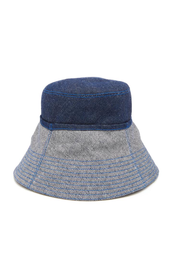 Lola Hats Cuffed Two-tone Denim Bucket Hat
