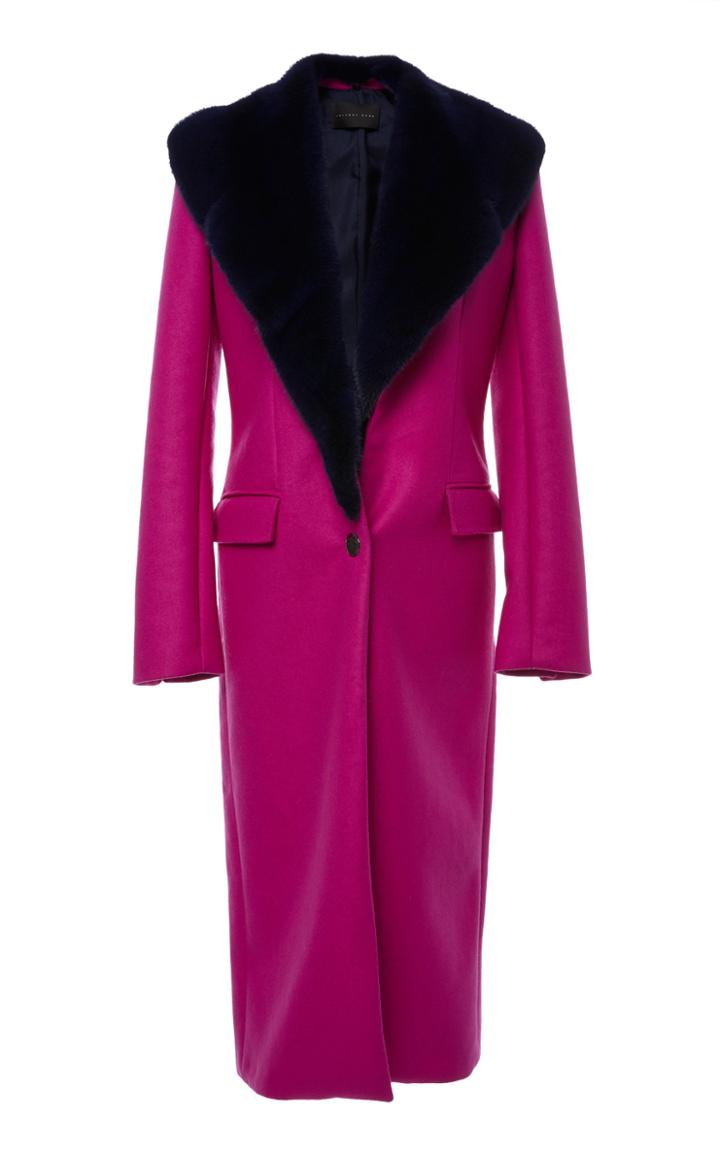 Jeffrey Dodd Detachable Mink Collar Coat