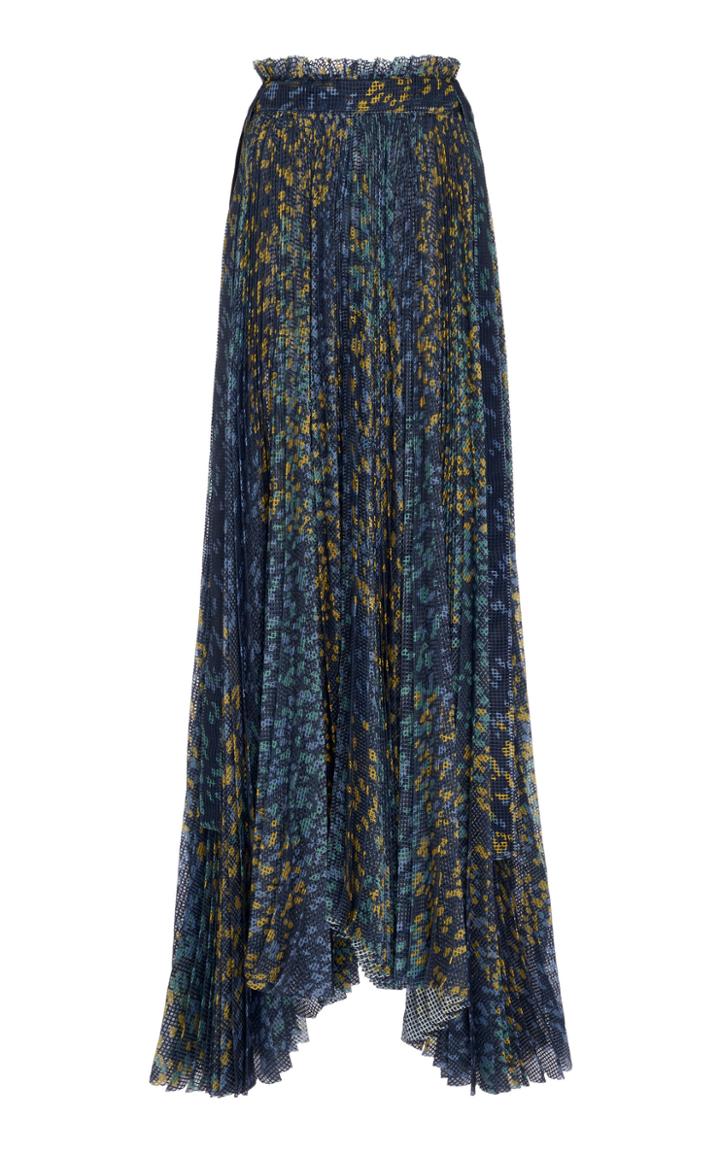 Cyclas Patchwork Dot Print Pleated Skirt
