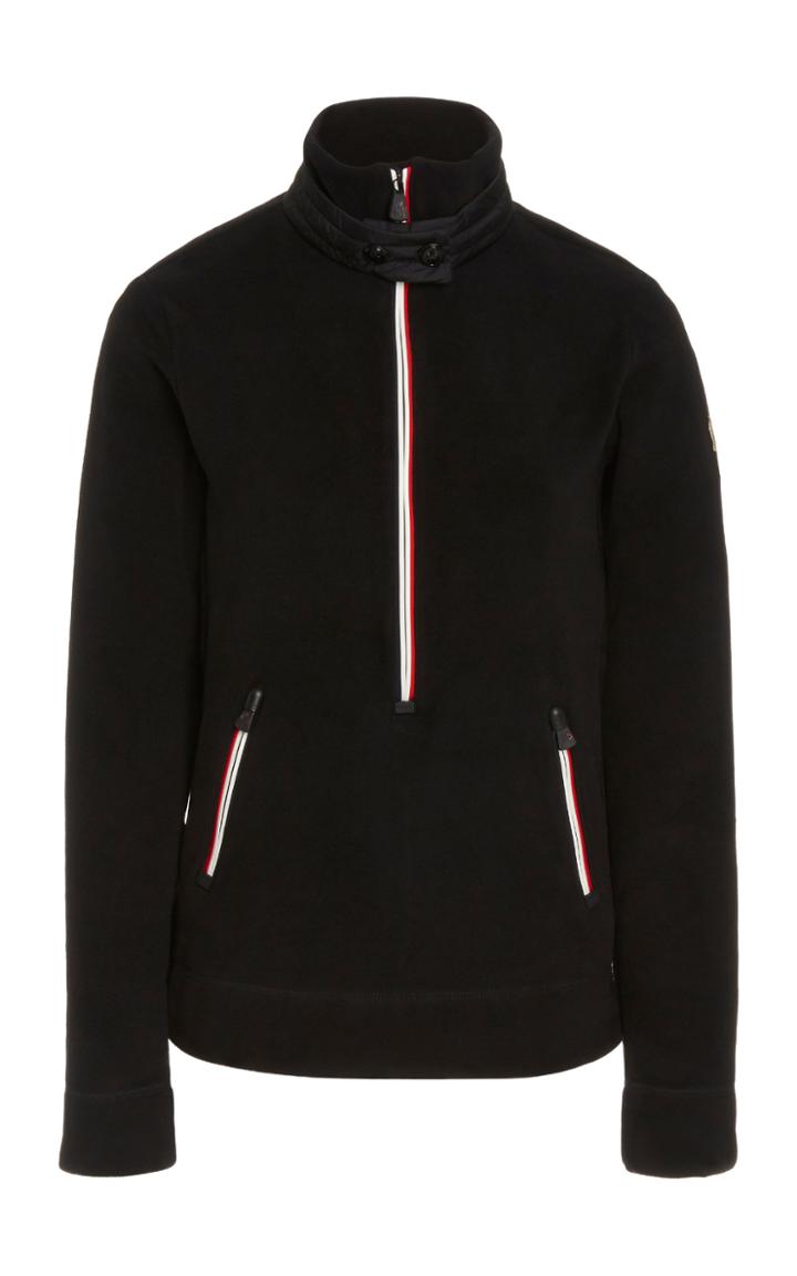 Moncler Grenoble Quilted Fleece Turtleneck Top