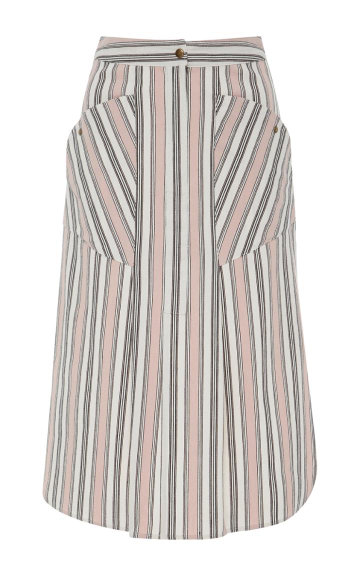 Isabel Marant Sphery Striped Cotton Skirt