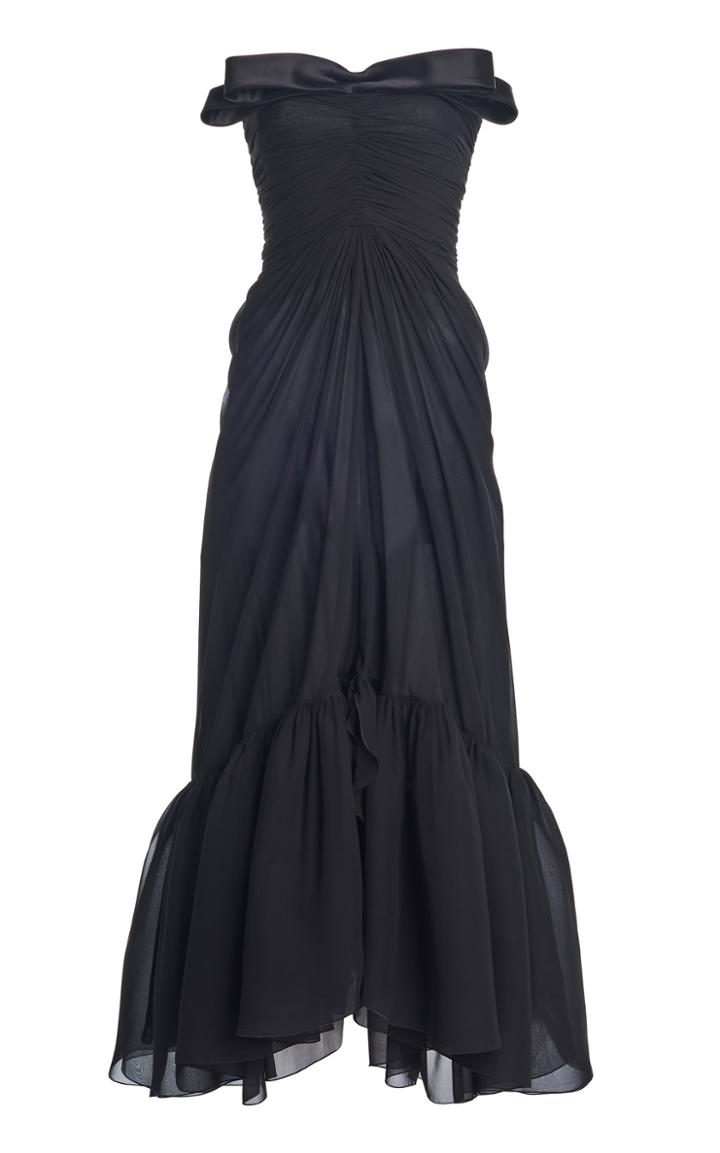 Moda Operandi Giambattista Valli Bow-neckline Silk Gown