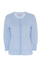 Luisa Beccaria Eyelet Cotton Cardigan