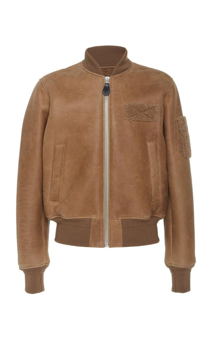 Maison Margiela Lamb Fur Lined Bomber Jacket