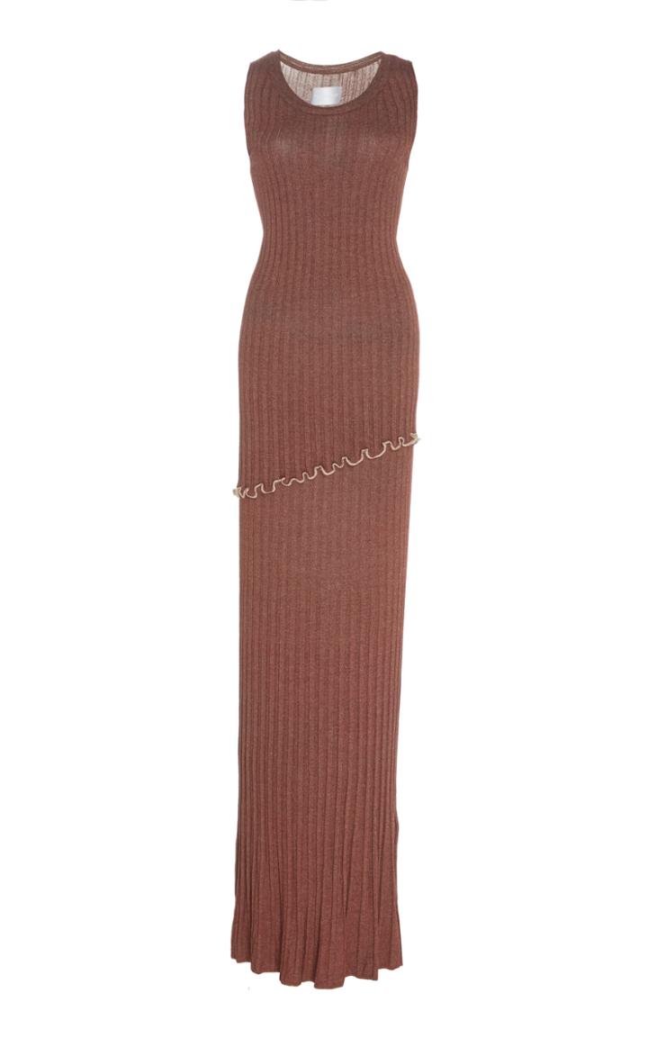 Peet Dullaert Sleeveless Melange Ribbed Knit Dress