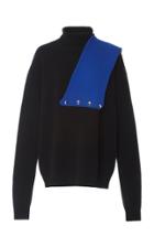 Christopher Kane Wool-blend Contrast Sleeve Sweater
