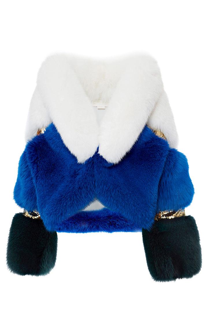 Genny Multicolor Fur Coat