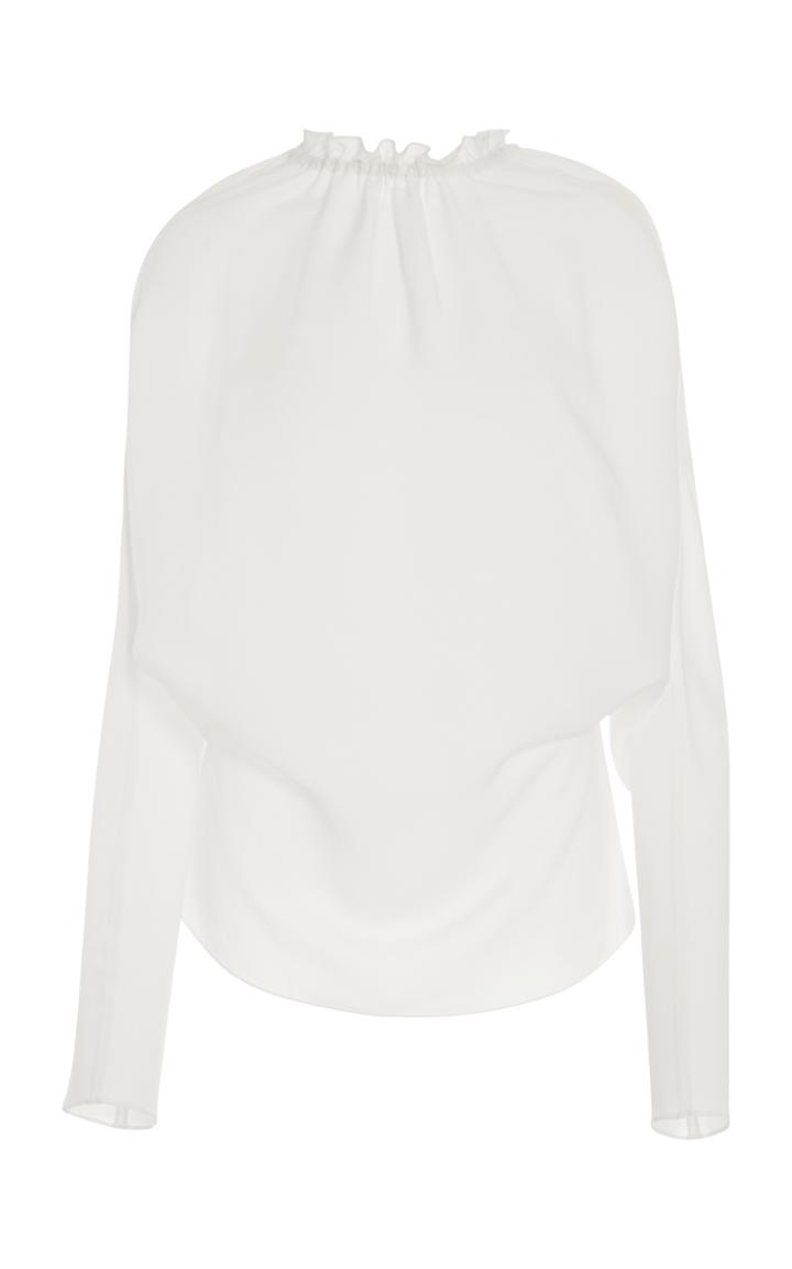 Yeon Saeeda Long-sleeve Chiffon Blouse